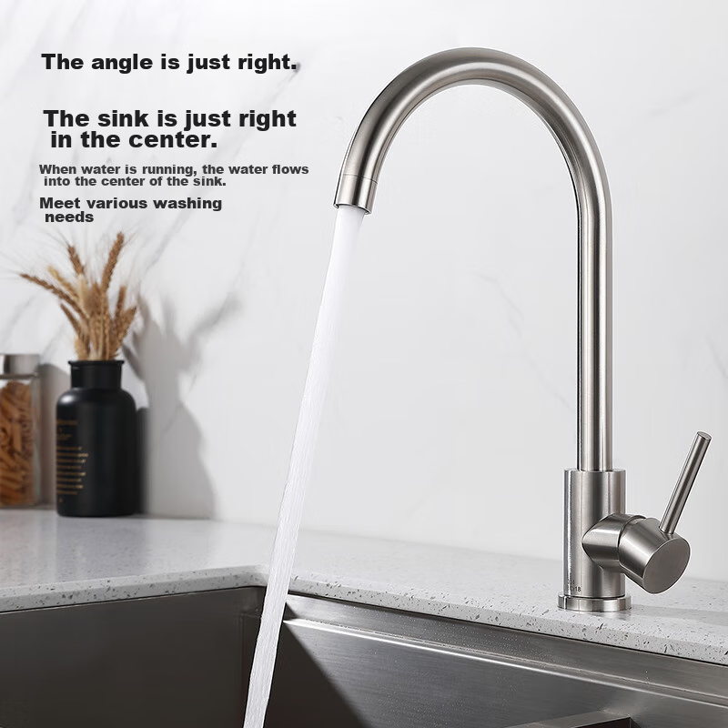 Larsd Kitchen Faucet, Sink Faucet, Hot And Cold Water Sink Faucet, High-Arc Faucet for Dishwashing Basin LD82051