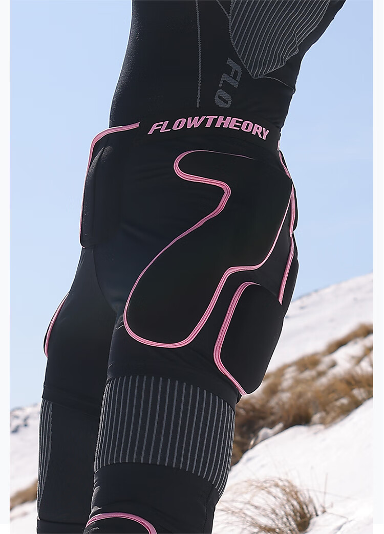 Flow Theory Ski And Snowboard Protective Gear for Men And Women, Professional Inner Wear, Outdoor Sports Protection with Hip And Knee Pads Set 7