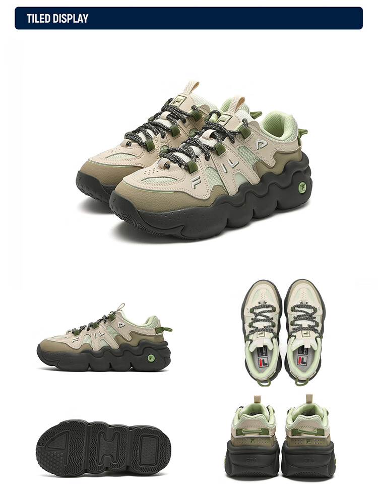 FILA Panini Official Women's Retro Sports Basketball Casual Chunky Dad Sneakers Autumn Shoes 17