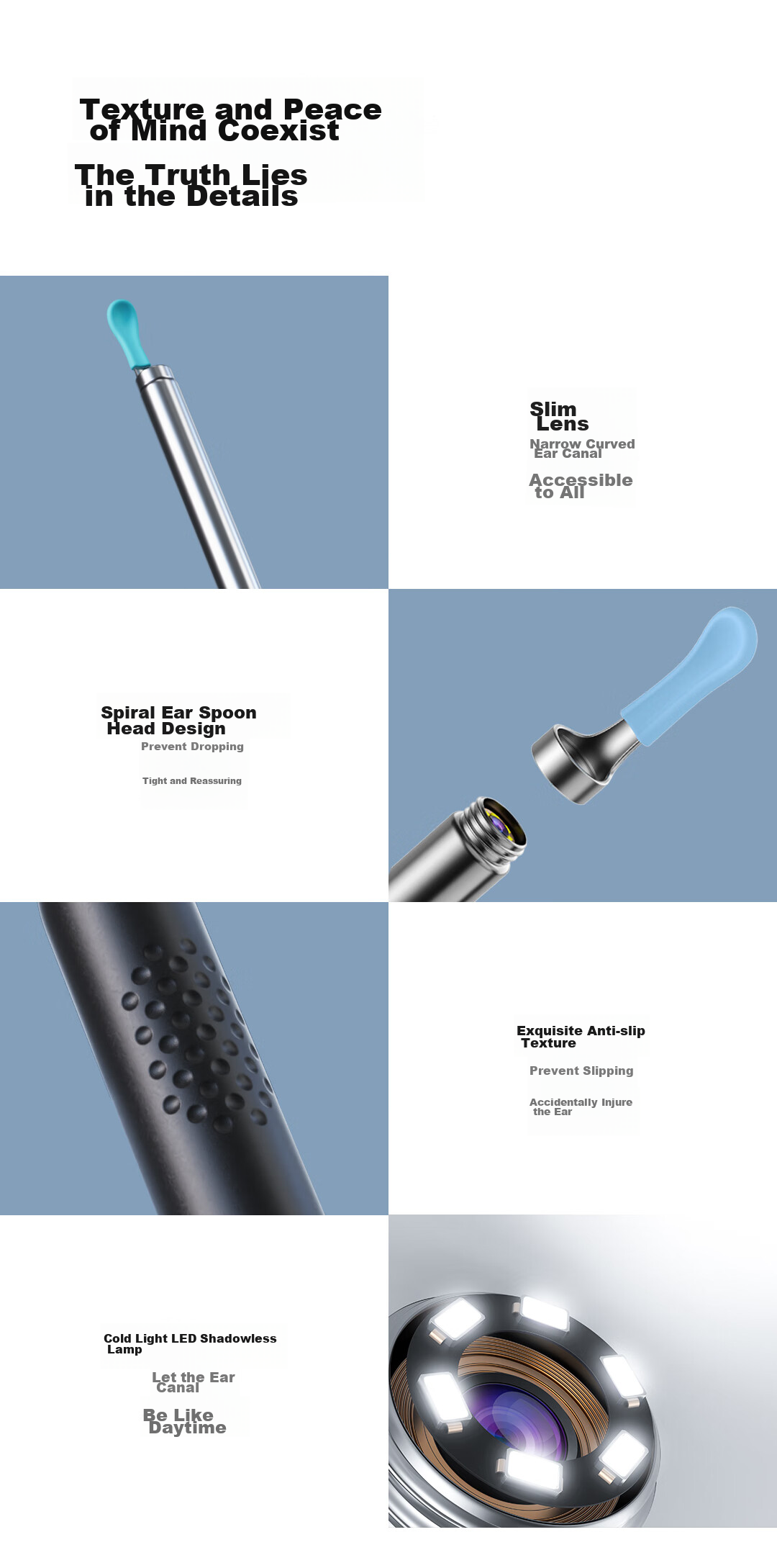 Bebird Visual Ear Pick, Ear Spoon, Ear Cleaning Stick, Hummingbird Ear Cleaning Tool, High-Definition Endoscope, K3 Pro Black 15