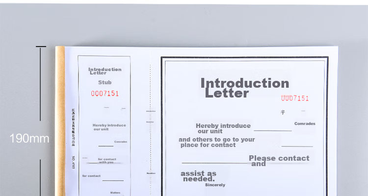 DiLe Premium Series Customized Recommendation Letters, Financial Documents, Office References, Company Introductions, 50 Sheets/book, 4503 (Pack of 5) 4