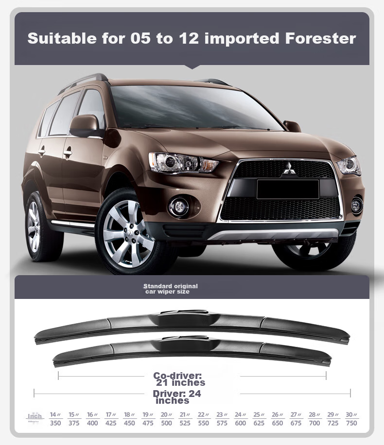 Meisim Mitsubishi Outlander Wiper Blades for 2013-2021 Models, Original Equipment for 2018-19 Outlander Front And Rear Wiper Blades, 26/18 Inches 5