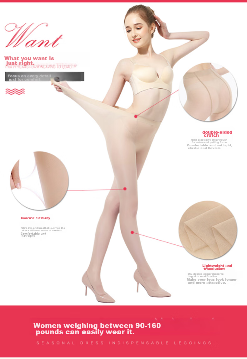 LangSha Silk Stockings for Women, Black, Plus Size, Ultra-Thin, Sexy, 4 Pairs, Summer Ladies' Thigh-High Pantyhose, Professional Women's Tights 3