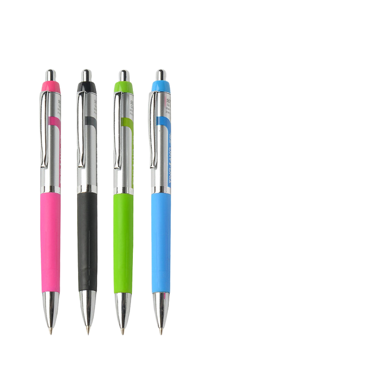 Genvana [Automatic Pencil] Comic Drawing Activity, Student Exam Drawing, 0.5MM Yinglang 2B Iron Clip 4 Colors (4-Pack) G-2252