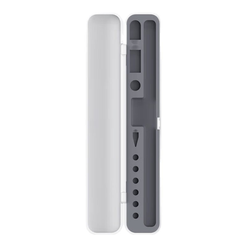 Aolang Compatible with Apple Pencil Pro Case, Apple IPad Capacitive Stylus 1/2/Pro Full Coverage Soft Silicone Inner Tray 2024 Version Touch Pen Protective Storage Case, Gray