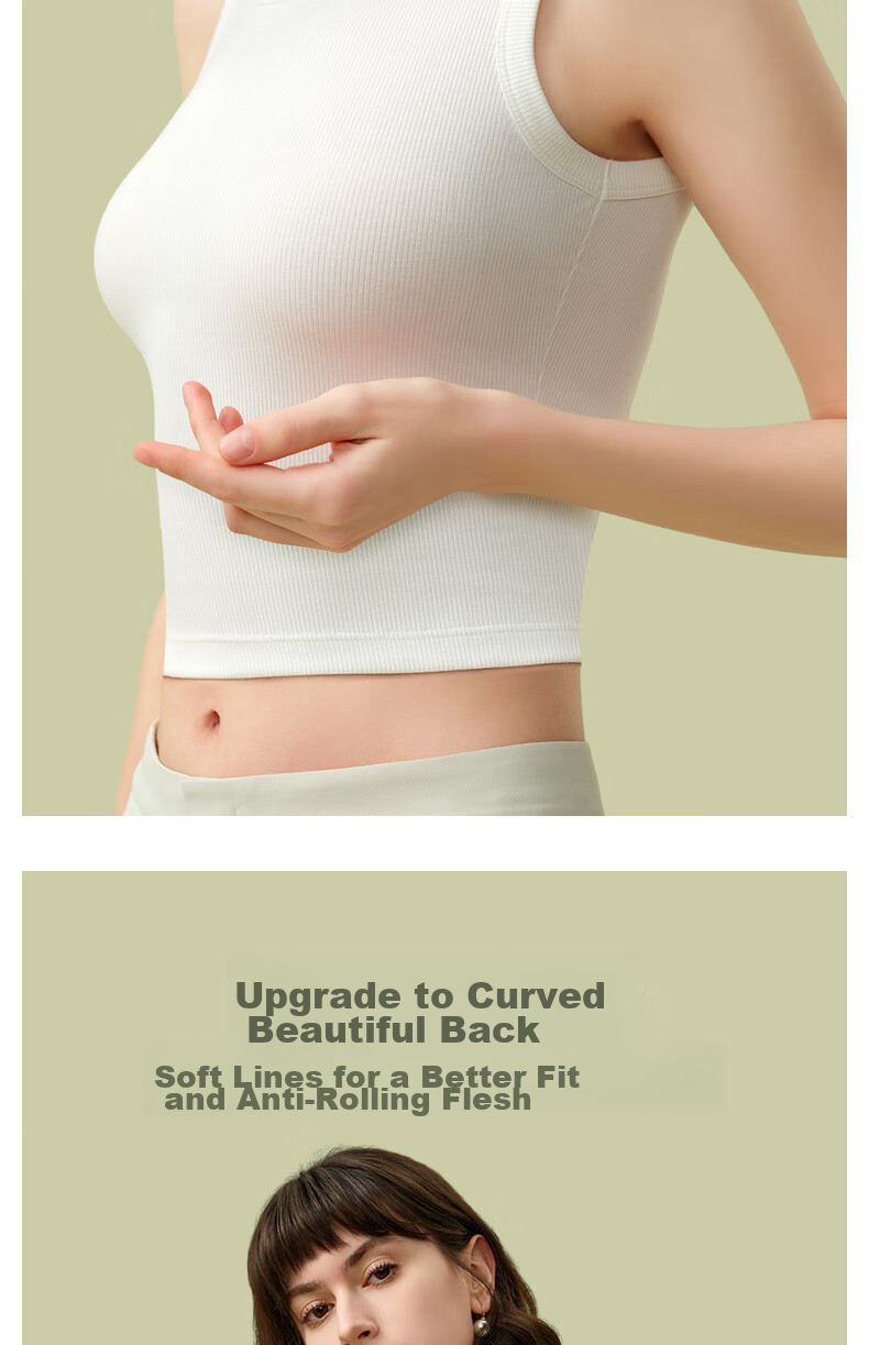 MONTAGUT Modal Cotton Tank Top for Women, White Inner Wear Sleeveless Vest, Sports Slim Fit Thin Camisole Wide Shoulder Undershirt Autumn Seaso 12