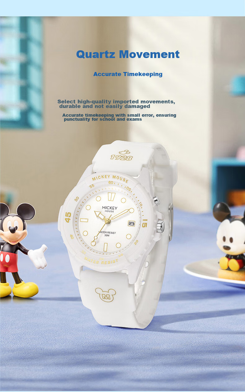 Disney Mid-Autumn Festival 2026 New Electronic Watch, Waterproof Quartz Watch for Men And Women, Middle School And High School Students, Elementary School Children, Exam Watch 7
