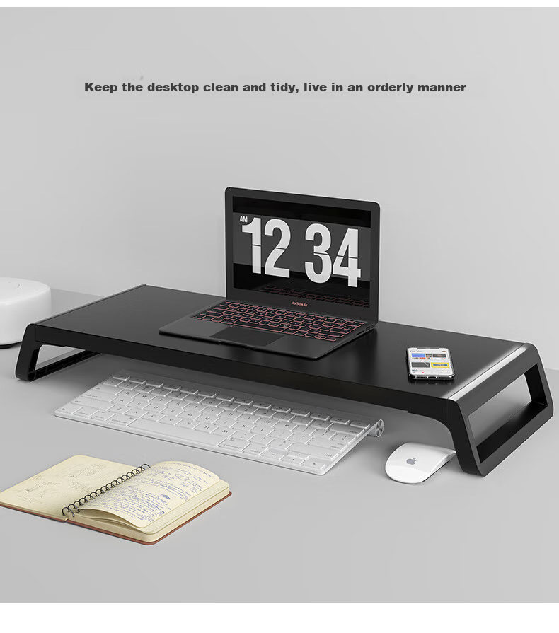 Shanshanmuyi Computer Monitor Riser Stand, Display Support Bracket, Height-Increasing Base, Desktop Organizer Shelf, Office Desk Storage Rack 3