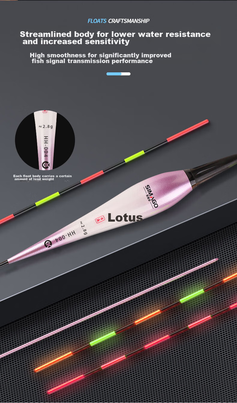 SIMAGO Luminous Fishing Float with Bite Indicator, Color-Changing, Gravity-Sensing, Ultra-Bright Electronic Float, Highly Sensitive, Invisible When Submerged HH-01 13