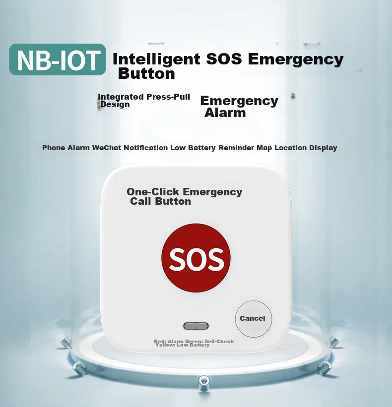 LFang Elderly Alarm Button, Bedside Fall Prevention Emergency Call Remote Button, No Alarm Sound, Emergency Call Device 1