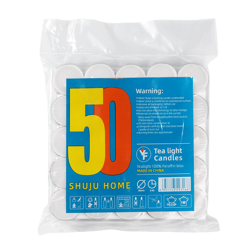 SHUJUHOME Warm Tea Candle Holder Teapot, Restaurant Heating, Smokeless And Odorless, Home Lighting, Emergency Fragrance Candle, 50 Pieces Per Pack