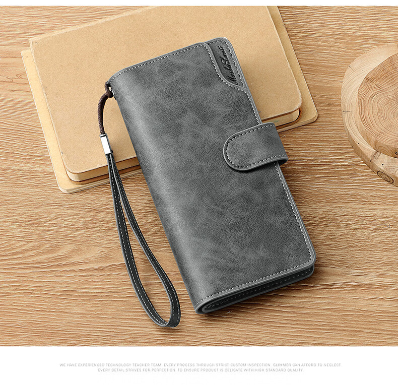 MashaLanti Men's Wallet, Long Style, Large Capacity, Leather Billfold, Handheld Multi-Card Slots, Coin Purse, All-In Design, Father's Day Gift 29