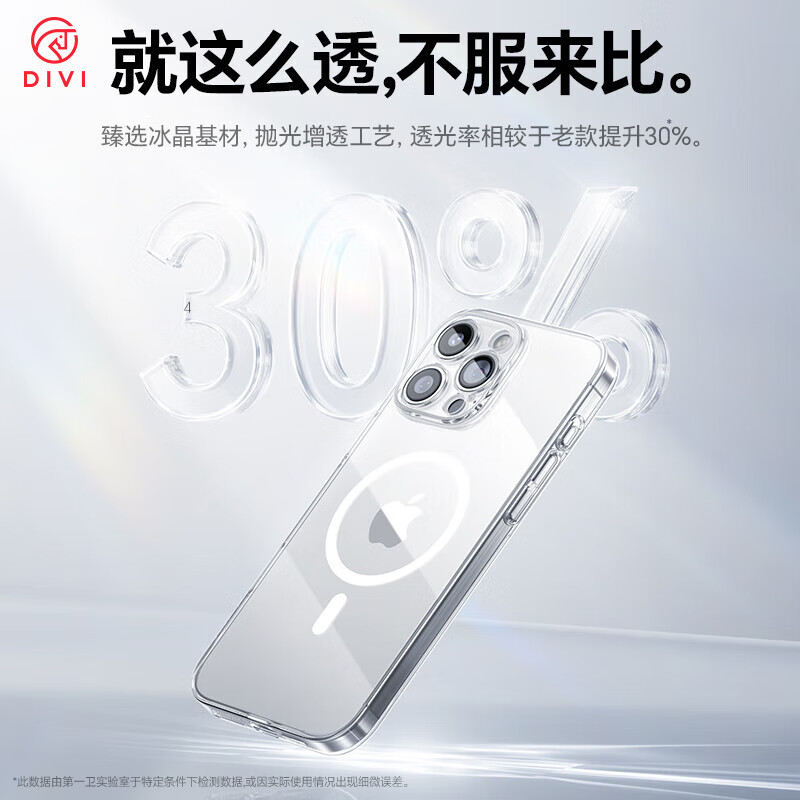 Чехол для Apple iPhone 15 DIVI Ice Clear Magnetic