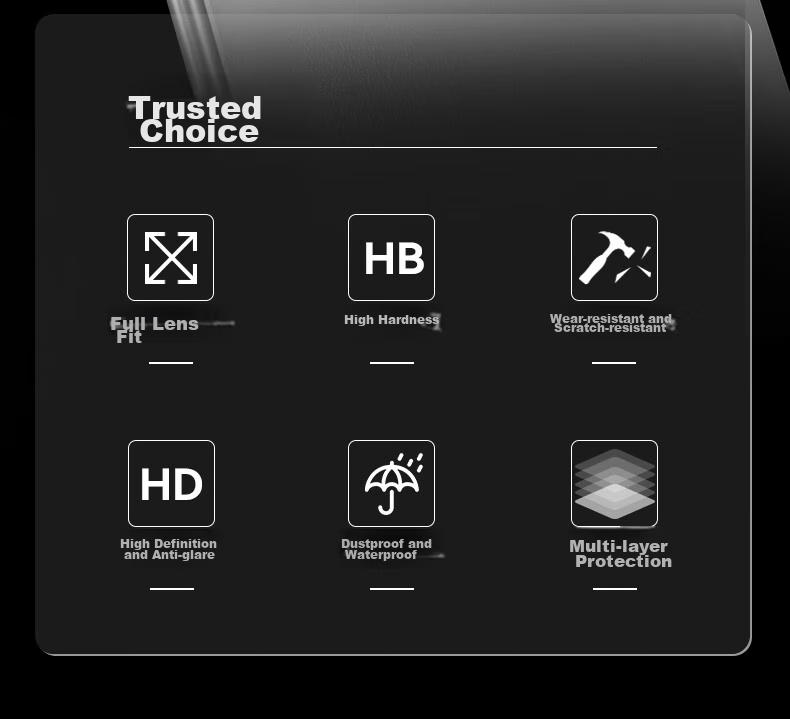Lanxingxiansheng Lens Protector for Huawei Pura70, HUAWEI Pura70 Camera Protection Film, Anti-Scratch And Anti-Glare AR Tempered Glass Film, Silver Color 3