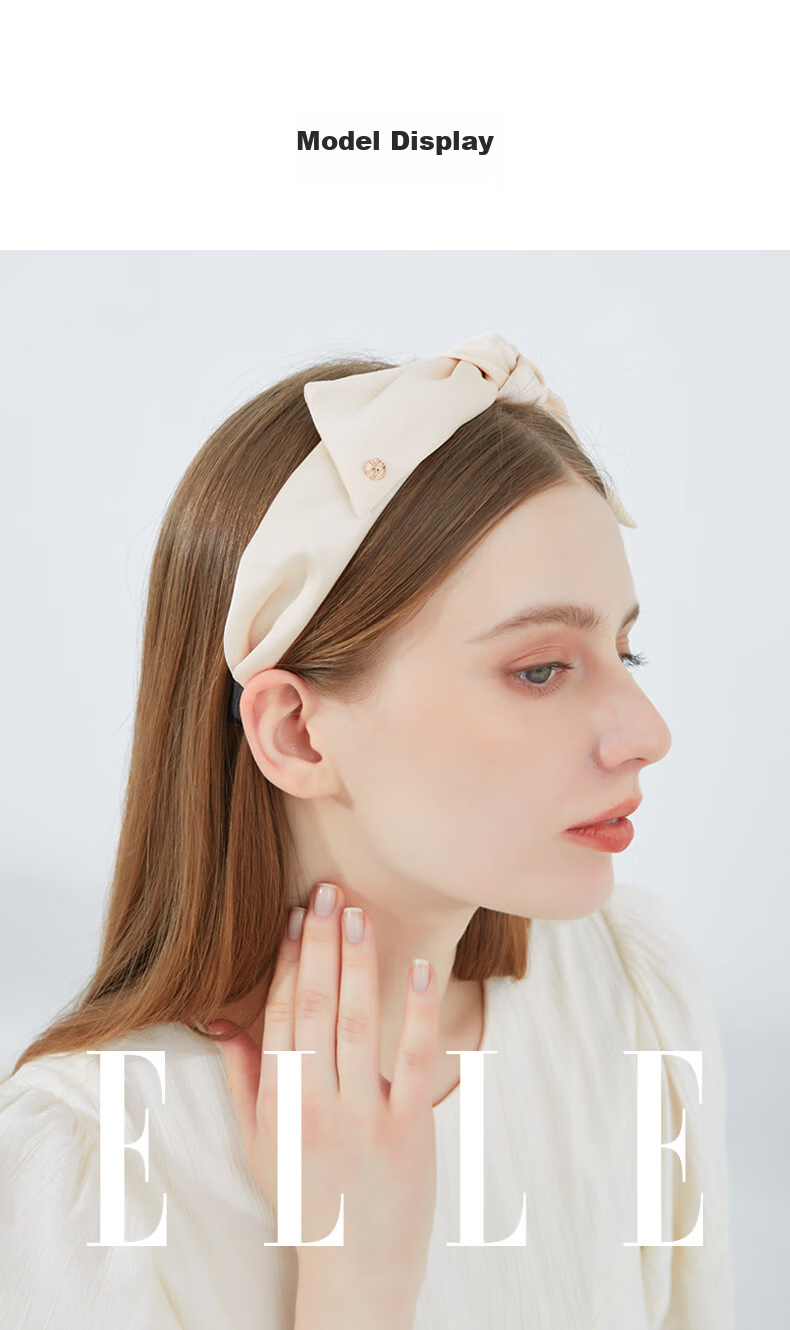 ELLE Playful And Cute Headband with New Bow Design, Elegant And Luxurious Feel, Mid-Autumn Festival Gift for Girlfriend 10