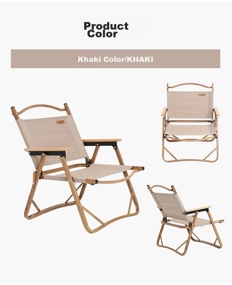 CAMEL Outdoor Folding Chair, Ultra-Light Portable Leisure Armchair, Camping Picnic Kimit Director Fishing Stool, Backrest Lounge Chair 7