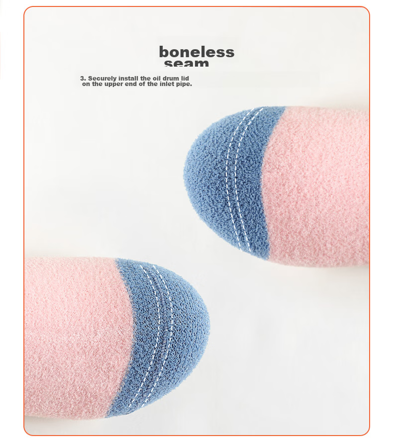 LangSha Children's Socks, Girls' Fleece-Lined Thick Mid-Calf Cotton Socks, Comfortable for Older Girls, Autumn And Winter Baby Warm Terry Socks 12