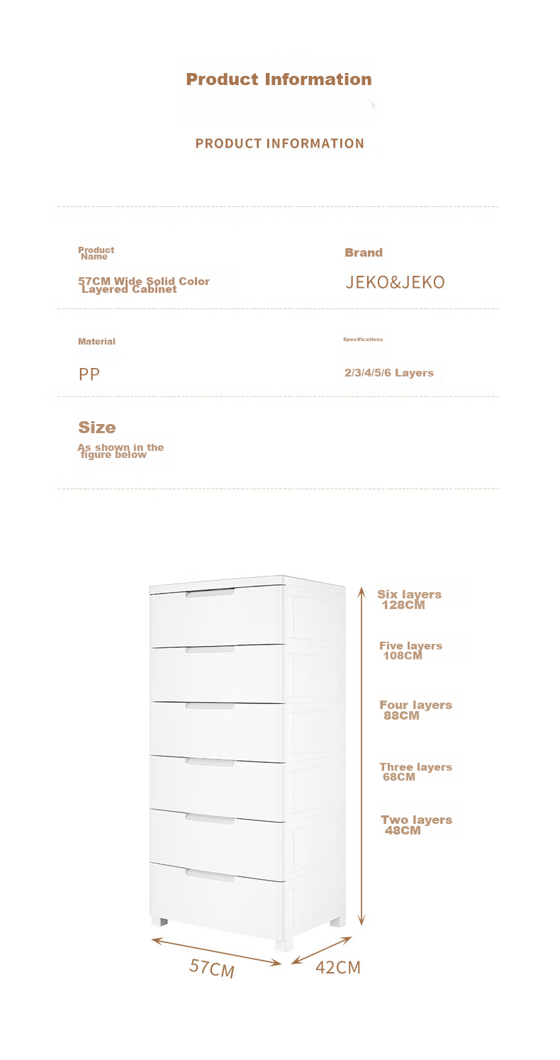 JEKO&JEKO Drawer Storage Cabinet for Bedroom And Living Room, Wardrobe, Bedside Table, Toy And Snack Organizer, Five-Drawer Chest with Five Layers 11