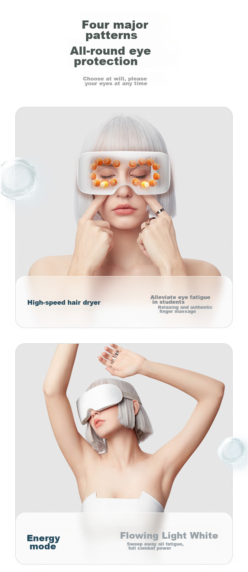 Manyue Q7 Eye Massager, Steam Atomization Eye Care Device for Adults, Eye Massage Mask, Birthday Gift 11