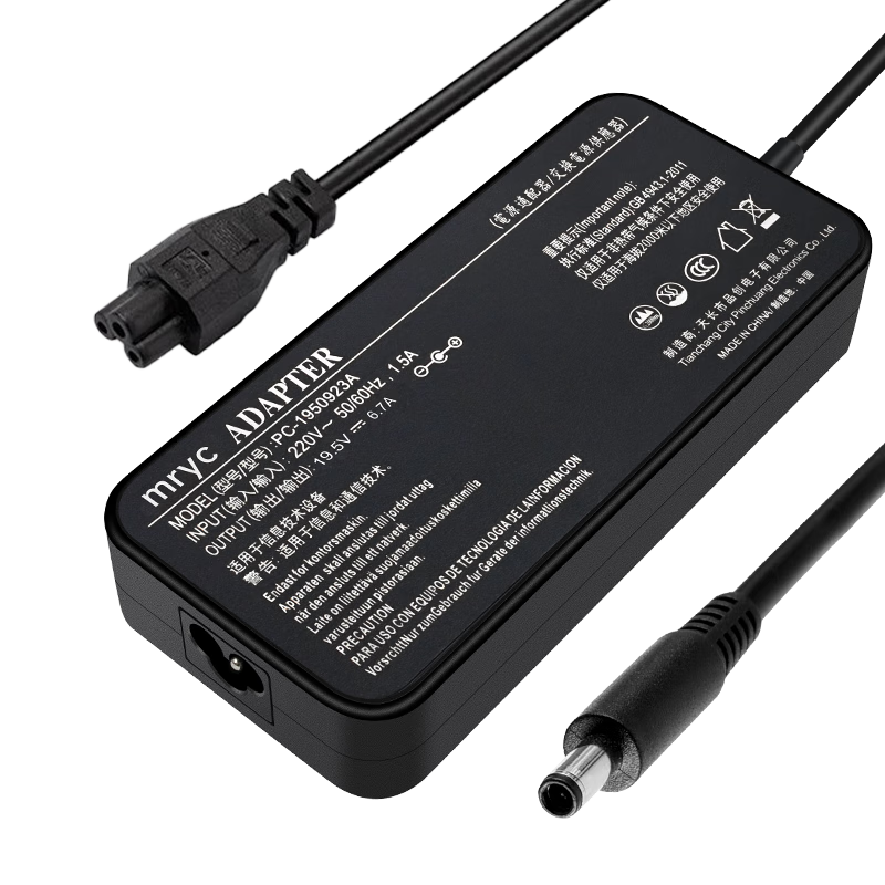 Mryc Dell Laptop Charger, 19.5V 6.7A 130W, Suitable for Dell XPS13 9560 Precision 5540 5530 Computers, Power Adapter Cable with Small Port