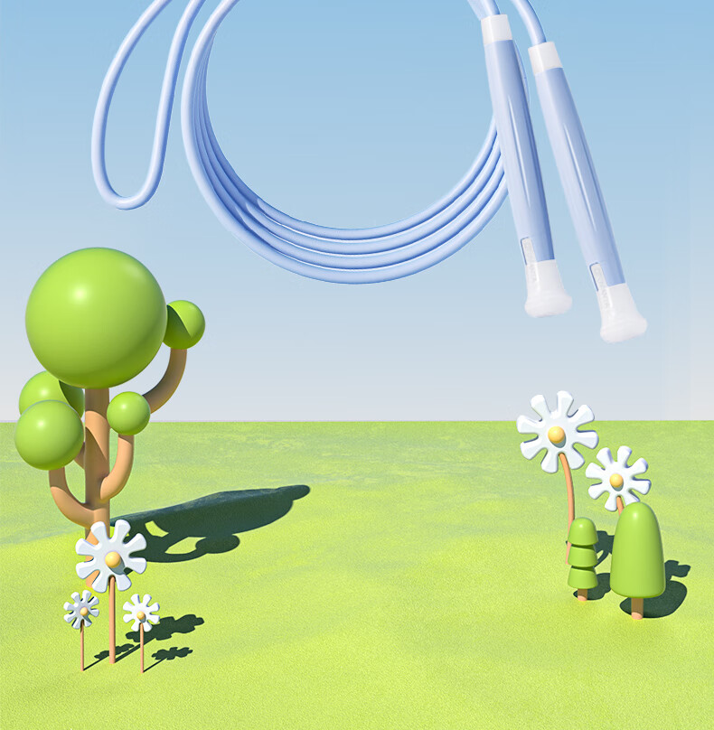Oufanda Jump Rope for Children, Primary And Secondary School Students, Kindergarten Exam Speed Competition, Professional Sand-Filled Design for Ages 3-5 No-Tangle Magic Rope 3