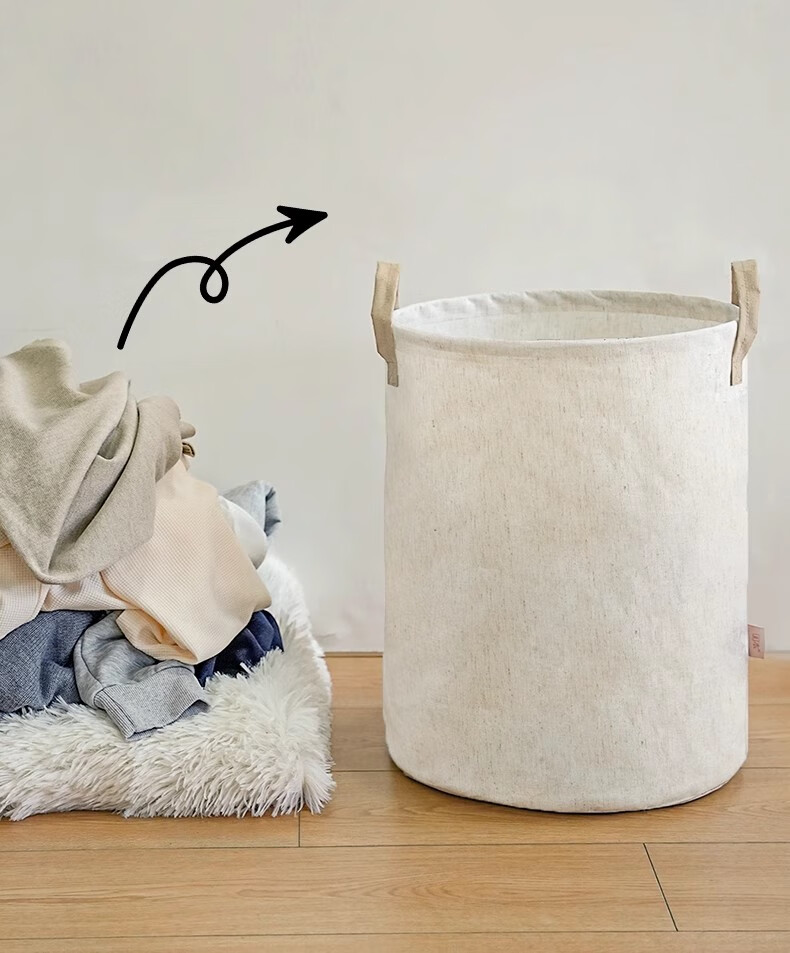 Yuanben Bedroom Laundry Hamper, Dirty Clothes Storage Basket, Dormitory Clothing Organizer, Foldable Toy Washing Basket, Waterproof Household Storage Container 9