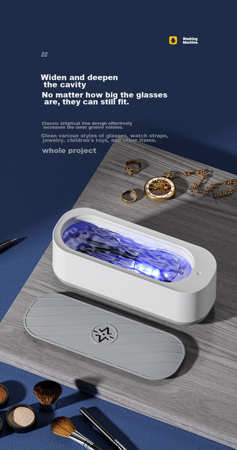 Boshide Glasses Cleaning Machine, High-Frequency Vibration Eyeglass Cleaner, Fully Automatic Portable Cleaning Device, with UV Light And Rechargeable Battery 6
