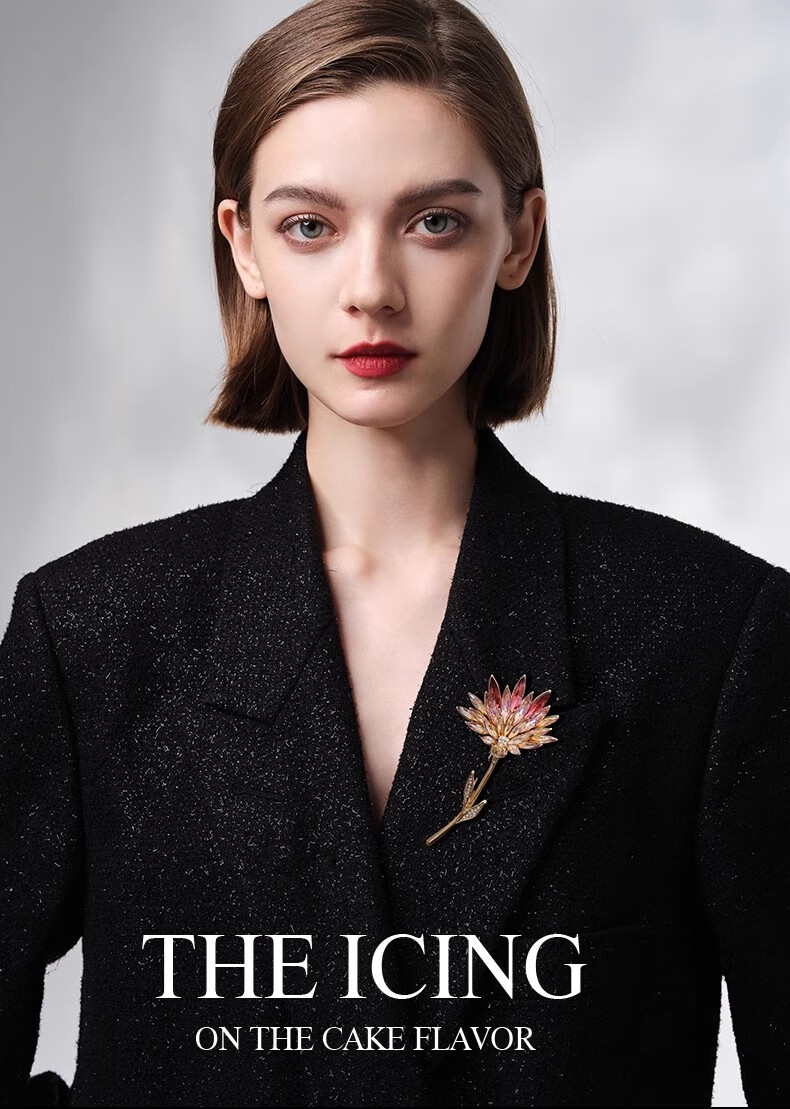 Eternelle French Elegant High-End Brooch for Women, Luxurious And Sophisticated Pin, Collar Button, Corsage, Birthday Gift 4