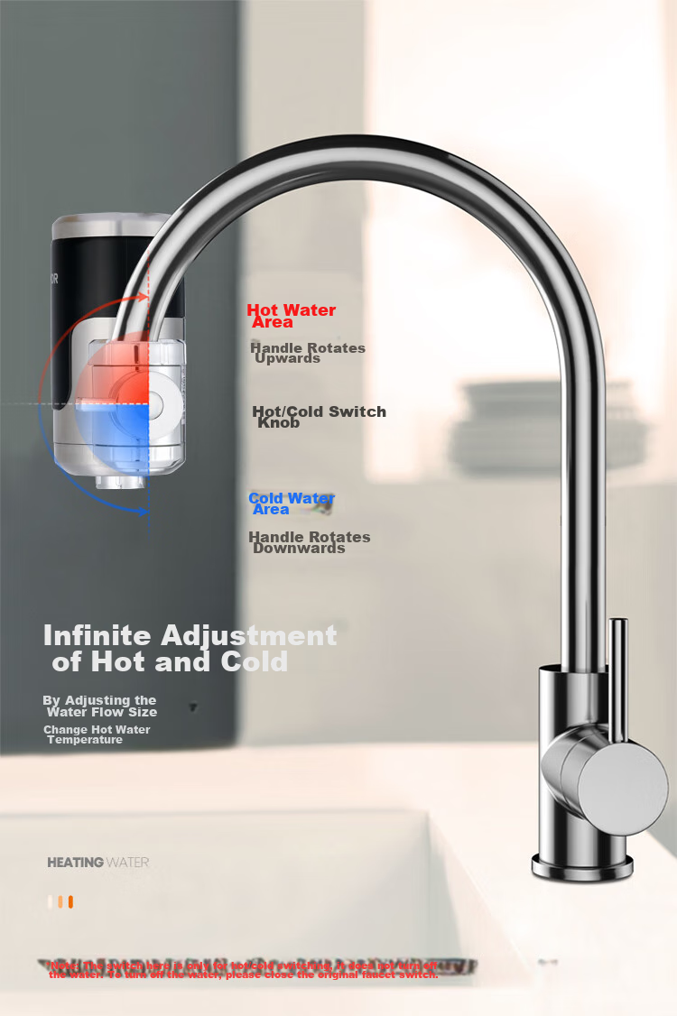SUPOR Electric Hot Water Faucet, Instant Heating, Kitchen Treasure, Quick-Connect Fast Heating Electric Water Heater, for Bathroom And Balcony, Dual-Use for Cold And Hot Water, Heater 274247-04-CP with Free Leak Protectio 12