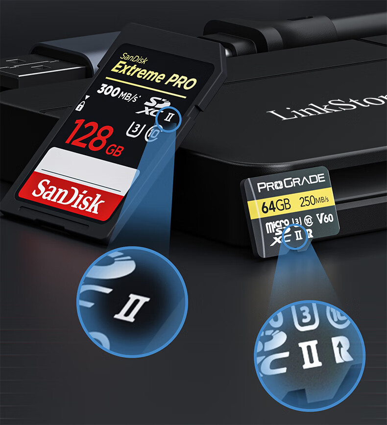 LinkStone Type-C/USB3.1 High-Speed OTG Card Reader SD/TF4.0/CF/MS Supports UHS-I/II Sony Memory Cards, Sony Flash Drives, Digital Cameras, PS5 Game Console 9
