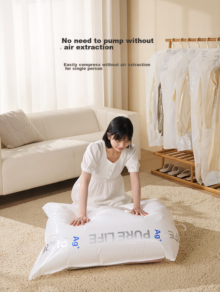 JD Original Xiaolantiao Series down Jacket Storage Hanging Vacuum Compression Bag, Antibacterial Coat Suit Dust Cover, 4-Piece Set 15