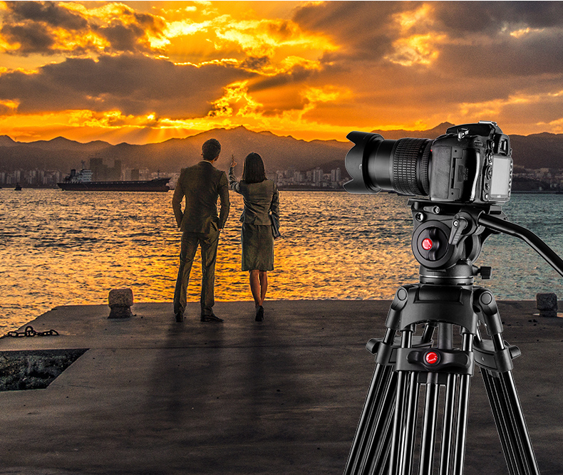 Hakutatz Hakutatz 2061 Camera Tripod, Professional Photography Gimbal, Camera Tripod, Micro Film Wedding Video Live Streaming Sliding Rail, Hydraulic Damping Gimbal 11