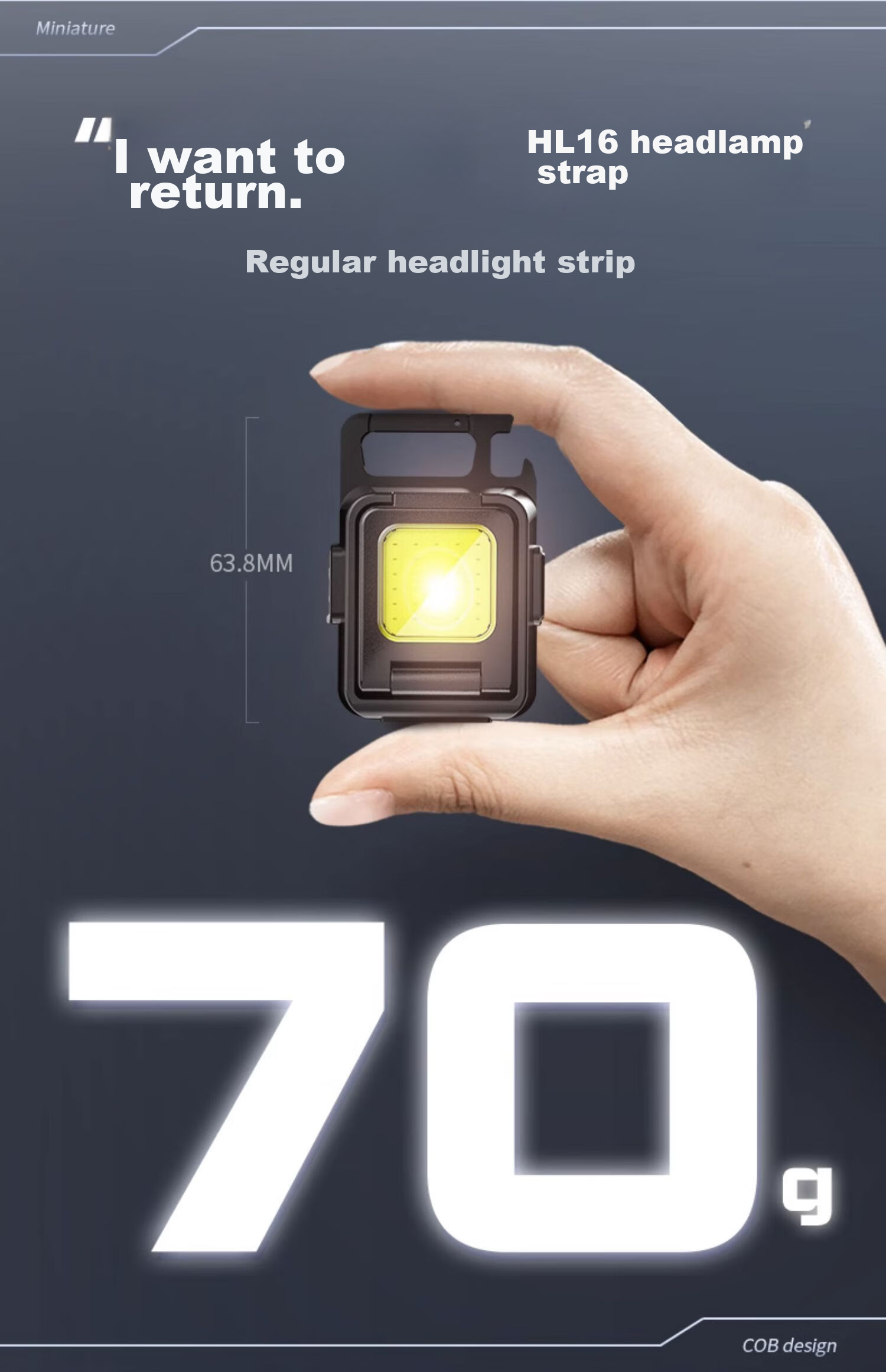 SupFire MX17 High-Intensity Flashlight, Multifunctional Magnetic Keychain Rechargeable Work Light, Auto Repair Light, Mini Spotlight 4