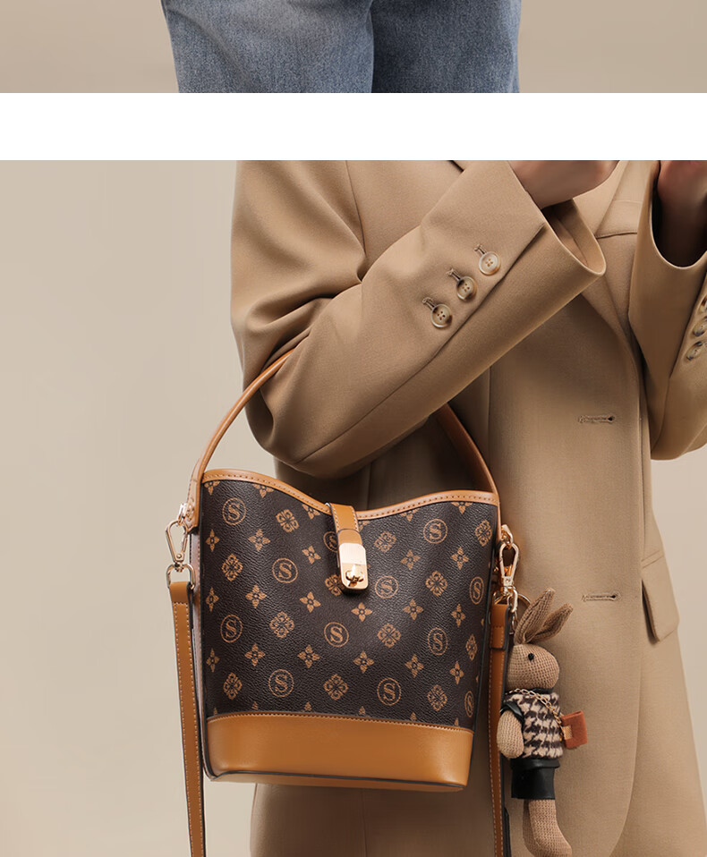 Aiqinghai Handbag, Women's Shoulder Crossbody Bag, Tote Water Bucket Bag, Luxury Brand, Birthday And Mother's Day Gift, Practical Present for Mom 3