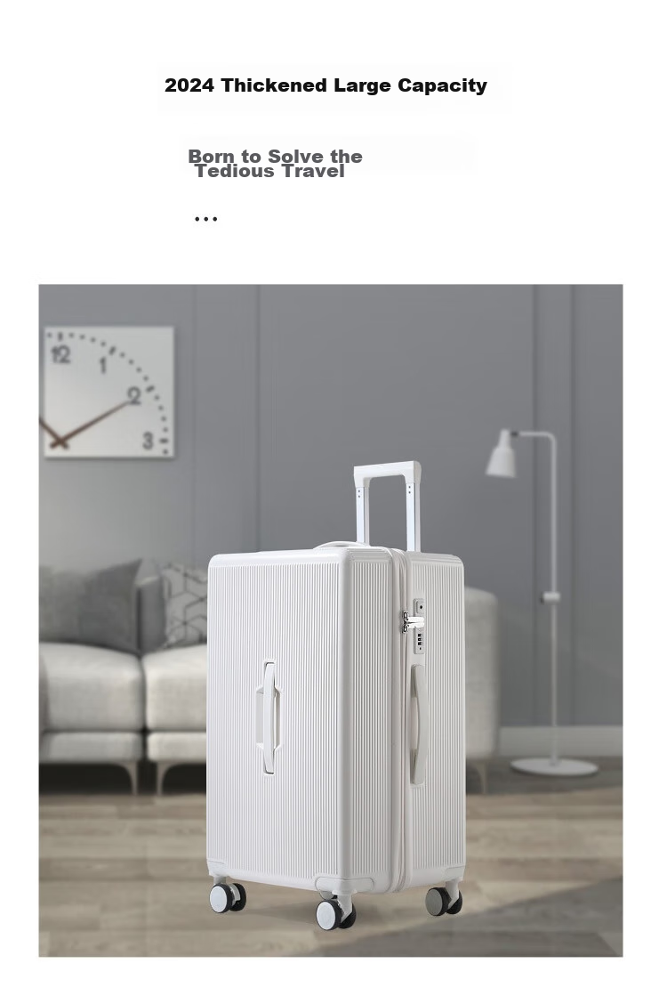 JEVI Large Capacity Suitcase for Men And Women, Student Luggage, Quiet Wheels, Universal Wheels, Zipper Lock, 26 Inches 2