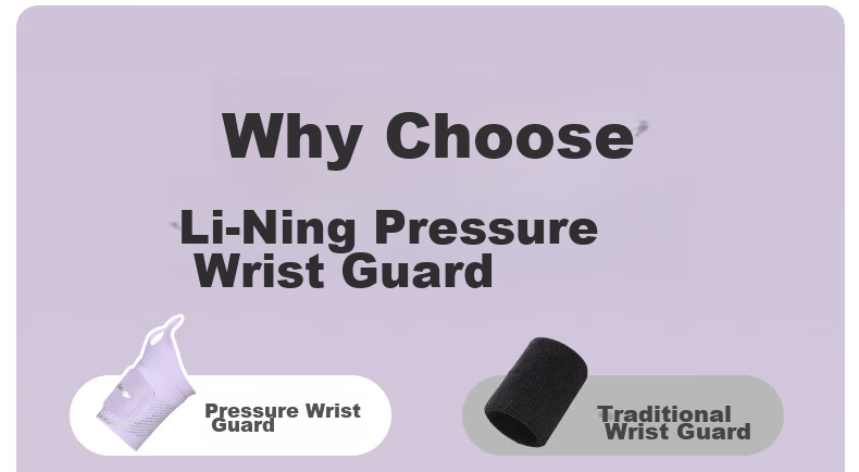Li-Ning Wrist Guard Fitness Tendon Sheath Anti-Sprain Inflammation Wrist Brace for Badminton, Tennis, Basketball, Volleyball, Bench Press, Compression Sweat-Absorbing Wristband 9
