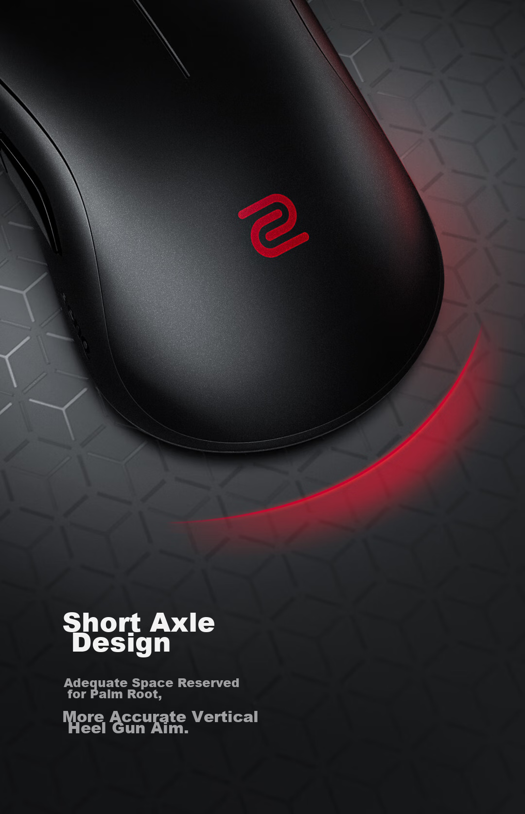ZOWIE GEAR S2-DW Wireless Mouse Gaming Mouse Short-Throw Design for CS2, PUBG, Valorant Esports Mouse Rechargeable 4