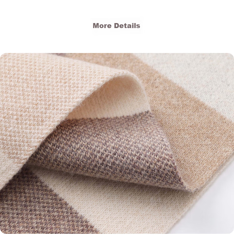 JIUMU Pure Wool Scarf for Women, Autumn And Winter Ladies' Warm Neck Warmer, Gift for Girls on National Day Or Birthday, Gift Box Packaging 20