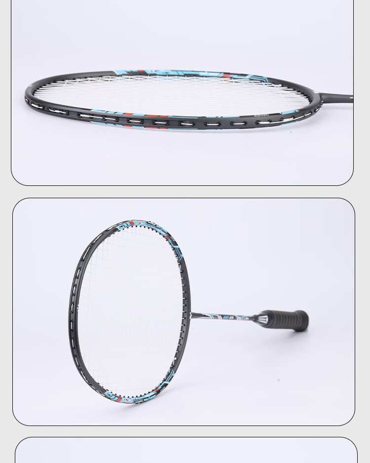 Yodiman Ultra-Light 5U Badminton Racket Single Pack 850 (Pre-Strung, 26 Lbs, 2 Shuttlecocks Included) 19