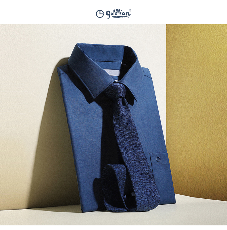 Goldlion Men's Korean-Style Knitted Wool Slim-Fit Casual Knitted Tie, Medium Blue-55, 000 1