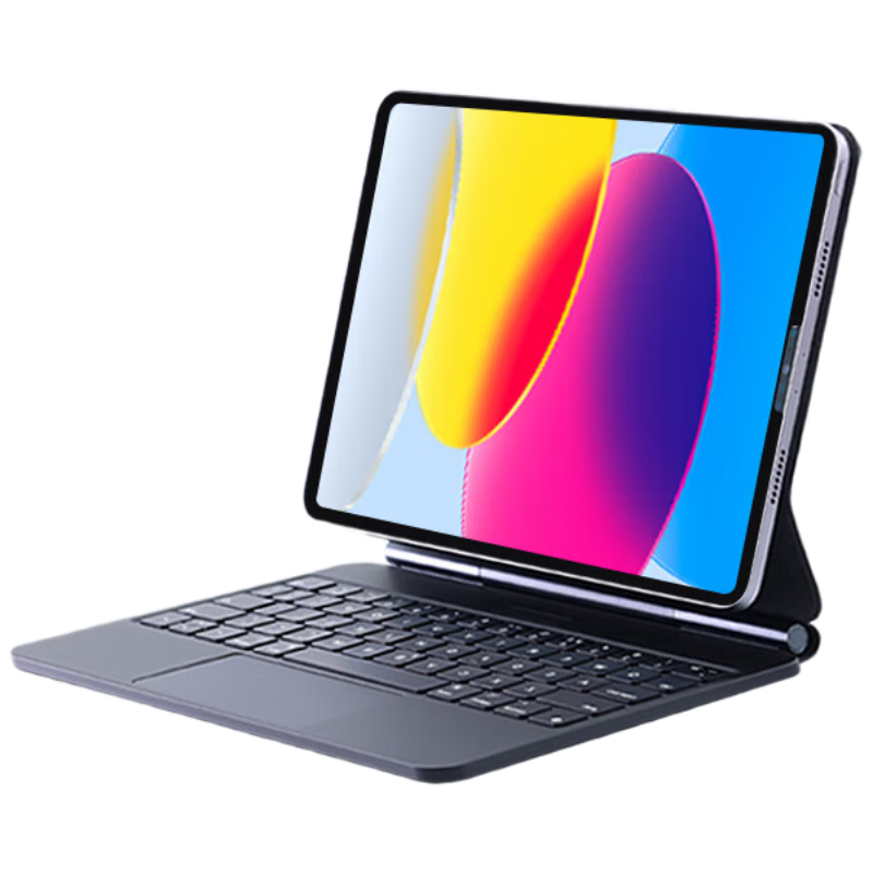 COOLSTART Magnetic Floating Keyboard Case Compatible with Apple IPad 12/11 Gen/A16/10 Gen Smart Controller, 11/10.9-Inch Protective Cover Tablet Stand, Black