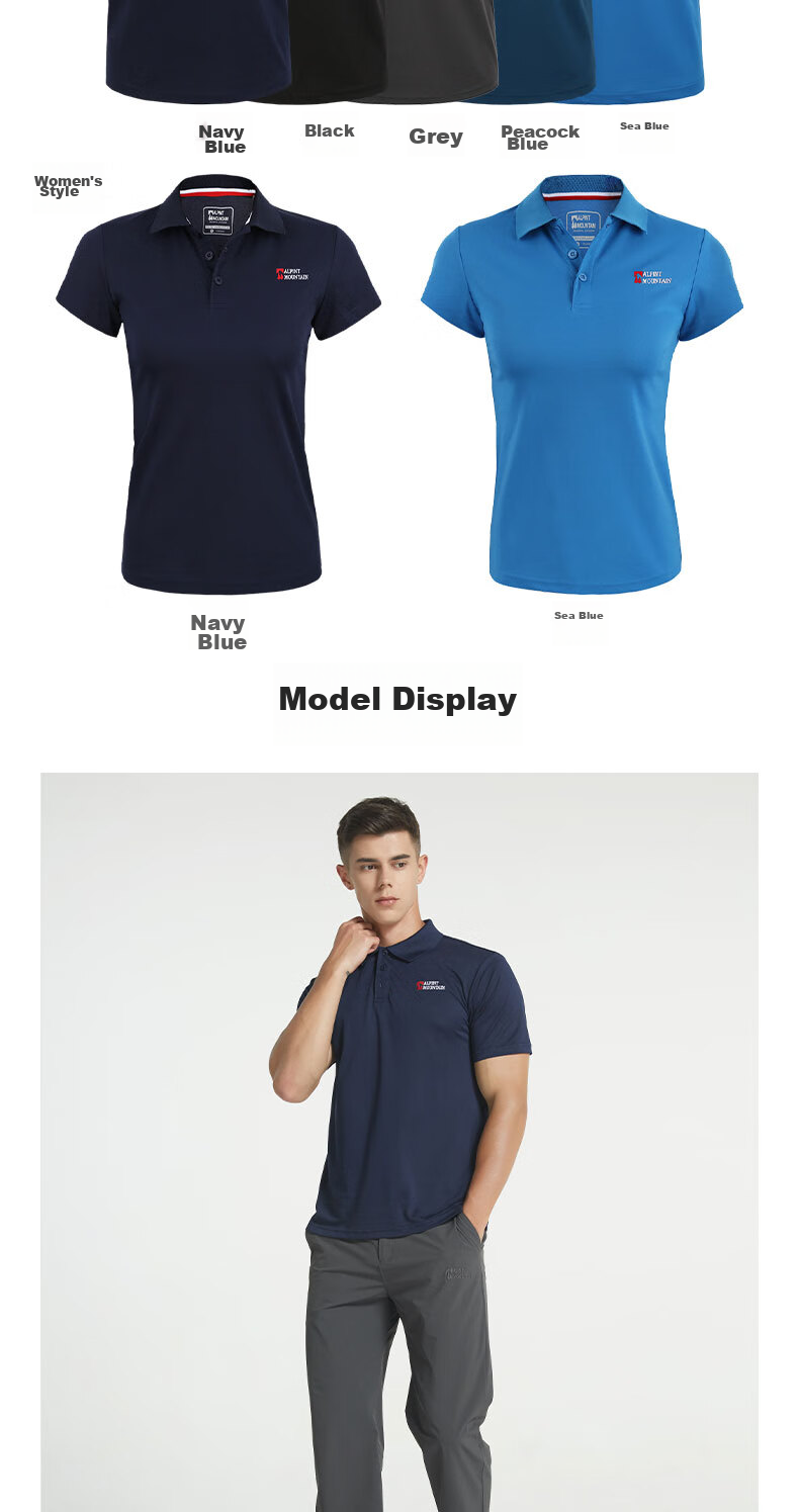 ALPINT MOUNTAIN Er'mengdu 3M Technology Quick-Dry Polo Shirt for Women, Summer Sports Outdoor Short-Sleeve Collared T-Shirt, Breathable Casual 10