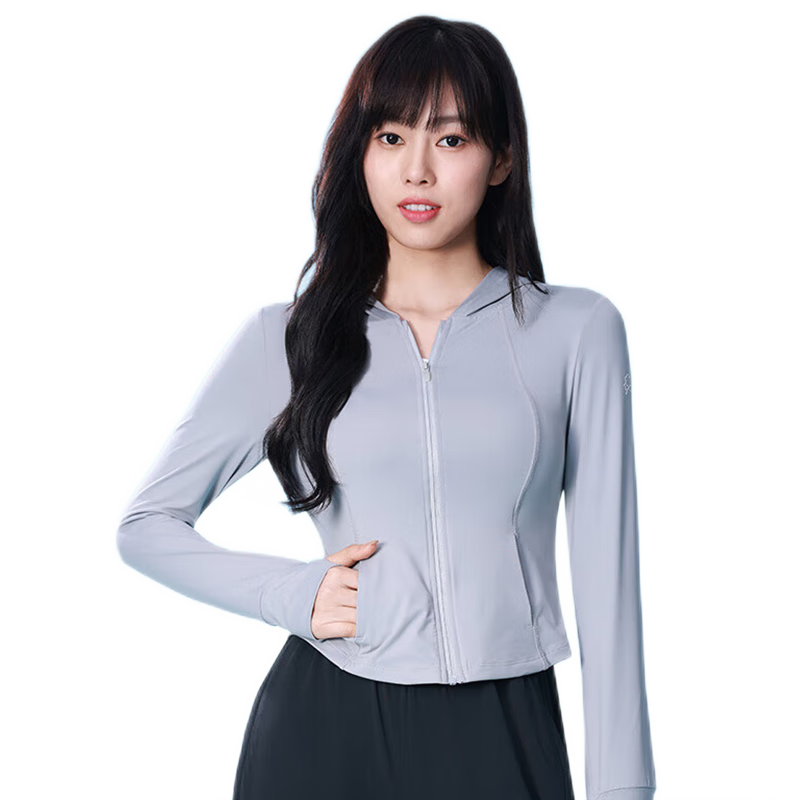 CAMEL Slim-Fit Original Yarn Sun Protection Clothing for Women, UV-Resistant Breathable Sun Protection Garment [Camellia Series] L