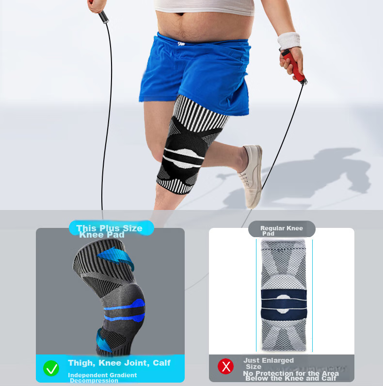 Bestray Large Size Knee Pads for Overweight Men And Women, Extra Thick Sports Knee Brace for 300 Lbs Leg Protection for Running 12