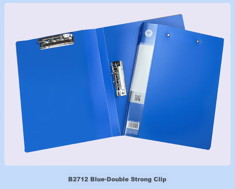Bailiwen B2713 Red File Folder, Single Long Clamp, A4 Document Folder, File Organizer, Business Office Contract Folder, Paper Clip, Meeting Document Folder 8
