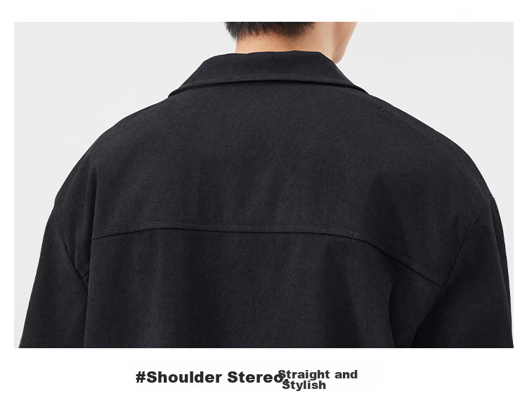 Yipintiancheng 2025 Spring Simple Trendy Jacket, Versatile Youth Men's Lapel Cardigan Coat for Me 14