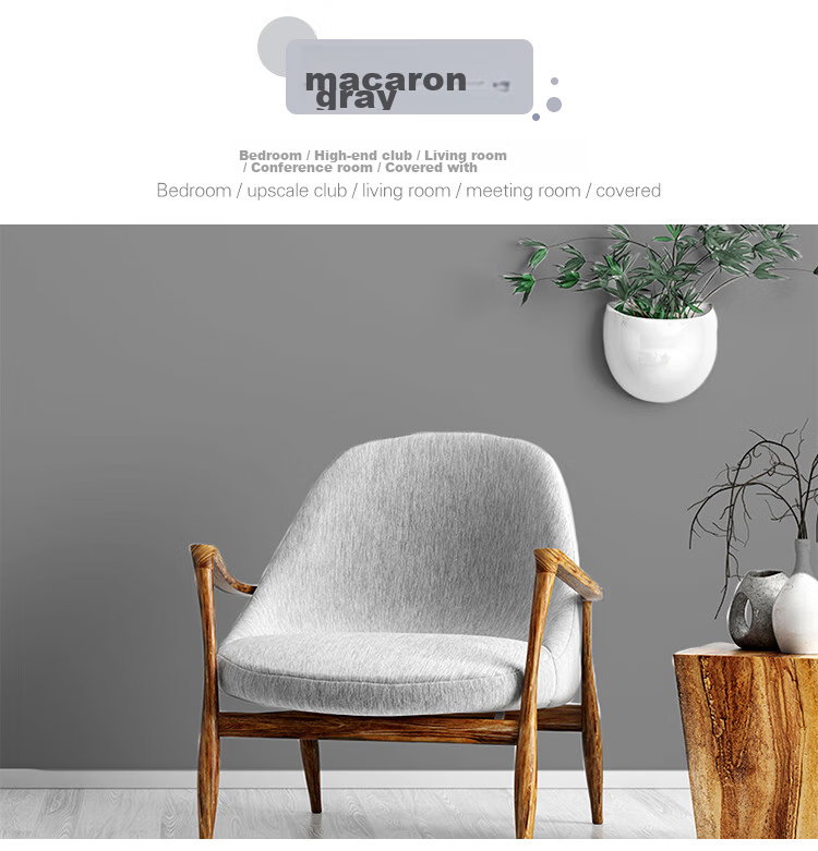 Modouyu Self-Adhesive Wallpaper Sticker, 0.45*10 Meters, Waterproof, Concealing, Renovation, Wall Decoration, Light Gray Wallpaper 9