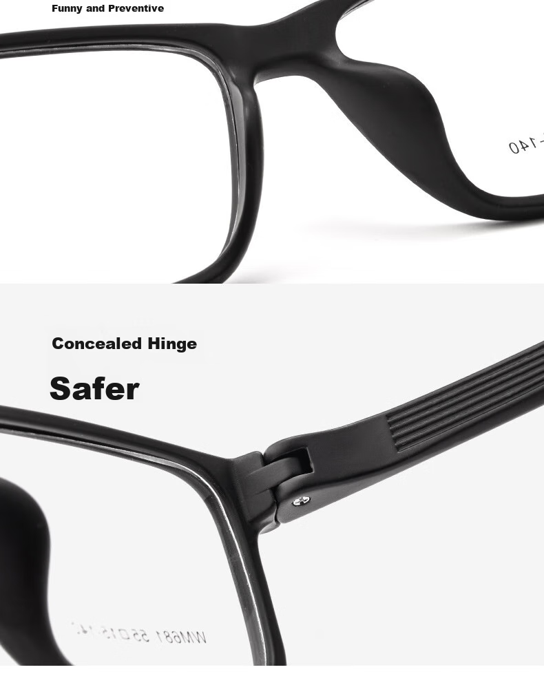 Cuntiandaofu Basketball Glasses, Anti-Blue Light Glasses, Outdoor Sports Protective Goggles, Non-Prescription Glasses, Black Frame with Blue Temple + Sports Nose Pads 16