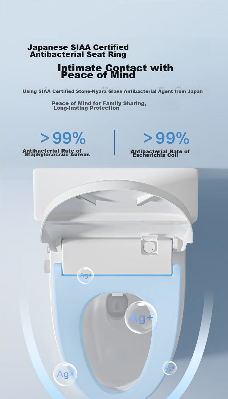 JD Original Haishen Intelligent Toilet Seat Cover with Built-In Foam Shield, Fully Automatic Cleaning, Heating And Drying Electric Heated Toilet Seat Ring 17