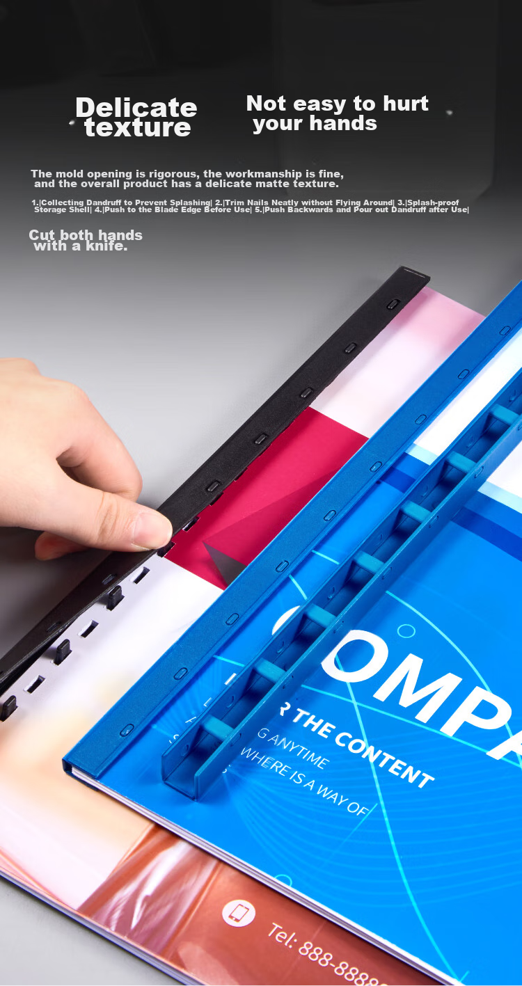 DSB (Dishibi) 10-Hole Binding Strips, Black, A4 Size, 20mm, for Binding 200 Pages, Office Supplies, Tender Documents, Contract Binding, Hole Punching Machine Plastic Pressure Strips, 100 Pieces/box 8